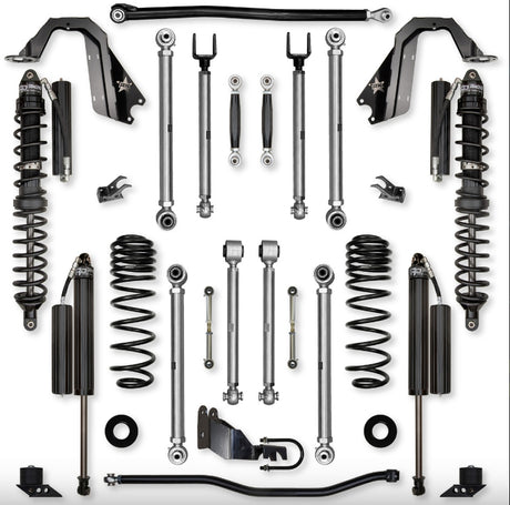 Jeep JLU (4DR) 4.5" X-Factor PRO 392 Mid-arm "No-Limits" System (RUBICON)