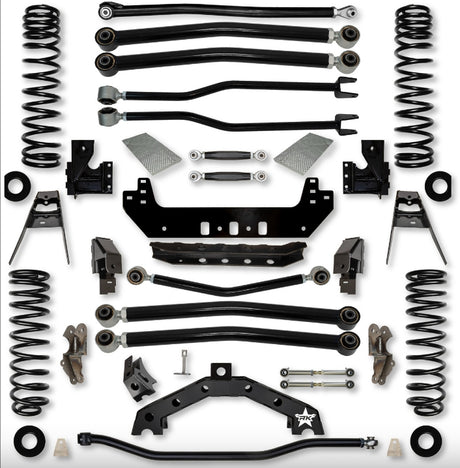 Jeep JLU (4DR) 4.5" Adventure - X2 "No-Limits" Diesel Long-Arm System (RUBICON)