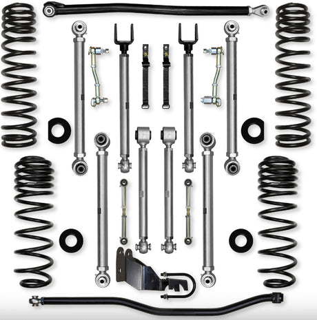 Jeep JLU (4DR) 4.5" 4XE X-Factor PRO Mid-arm System (SPORT/SAHARA)