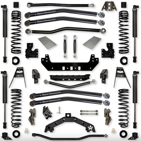 Jeep JLU (4DR) 3.5" X - Factor X2 "No-Limits" Long-Arm System (RUBICON)