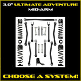 Jeep JT Gladiator 3.0" Ultimate Adventure Mid-Arm System