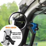 **2024** JL/JLU A-Pillar Side Jeep Mirrors with Base Mount Driver AND Passenger
