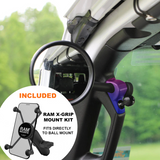 **2024** JL/JLU A-Pillar Side Jeep Mirrors with Base Mount Driver AND Passenger