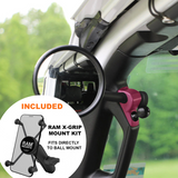 **2024** JL/JLU A-Pillar Side Jeep Mirrors with Base Mount Driver AND Passenger