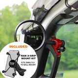 **2024** JL/JLU A-Pillar Side Jeep Mirrors with Base Mount Driver AND Passenger